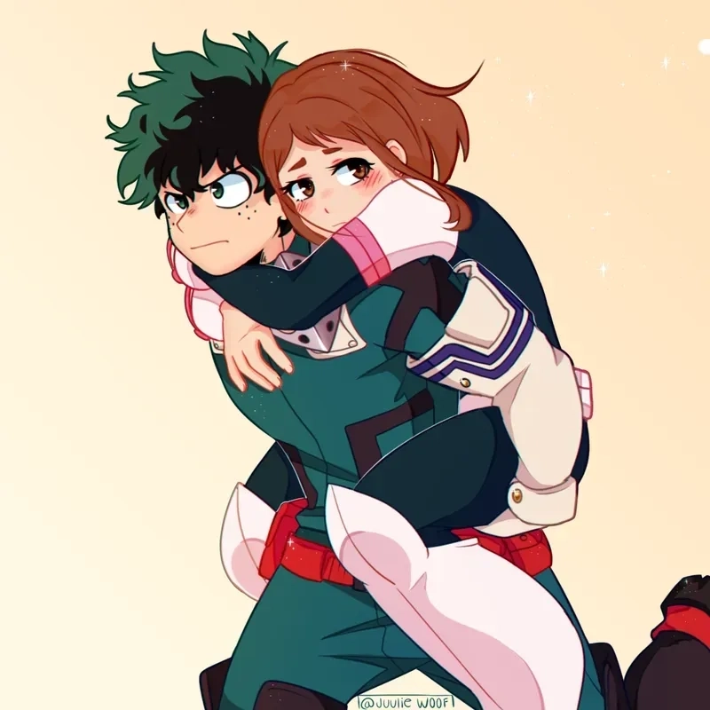 Bộ ảnh fanmade Gacha Deku X Uraraka ấn tượng