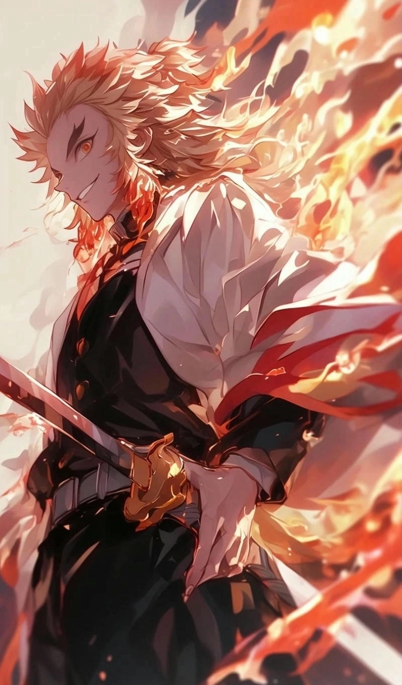 Rengoku Kyoujurou chiến binh quả cảm
