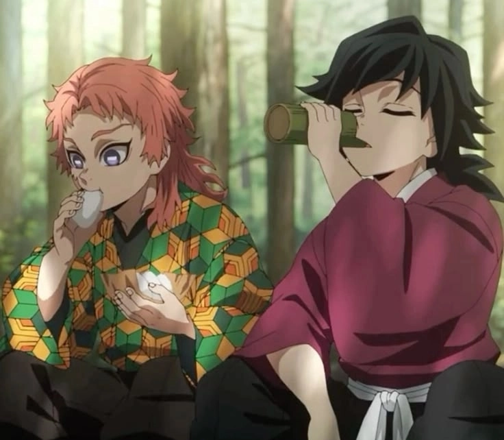 Khoảnh khắc lãng mạn Giyuu x Sabito