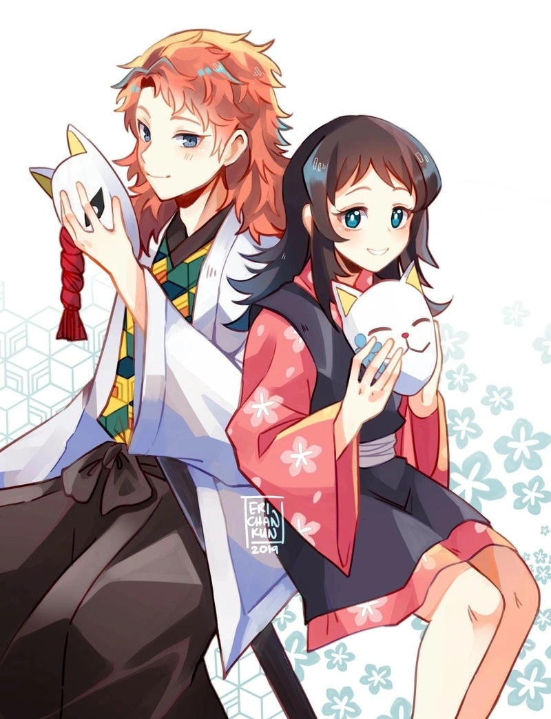 Ảnh Sabito x Giyuu cute siêu dễ thương