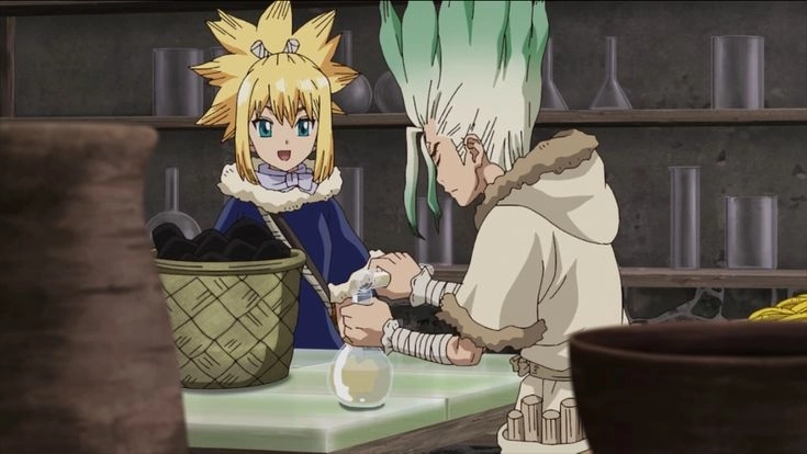 Cặp đôi đồng hành Senku and Kohaku trên mọi chiến tuyến