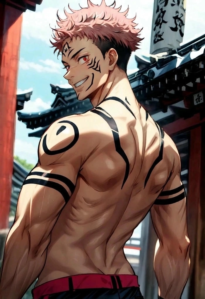 Hình dáng đáng sợ Sukuna 4 tay