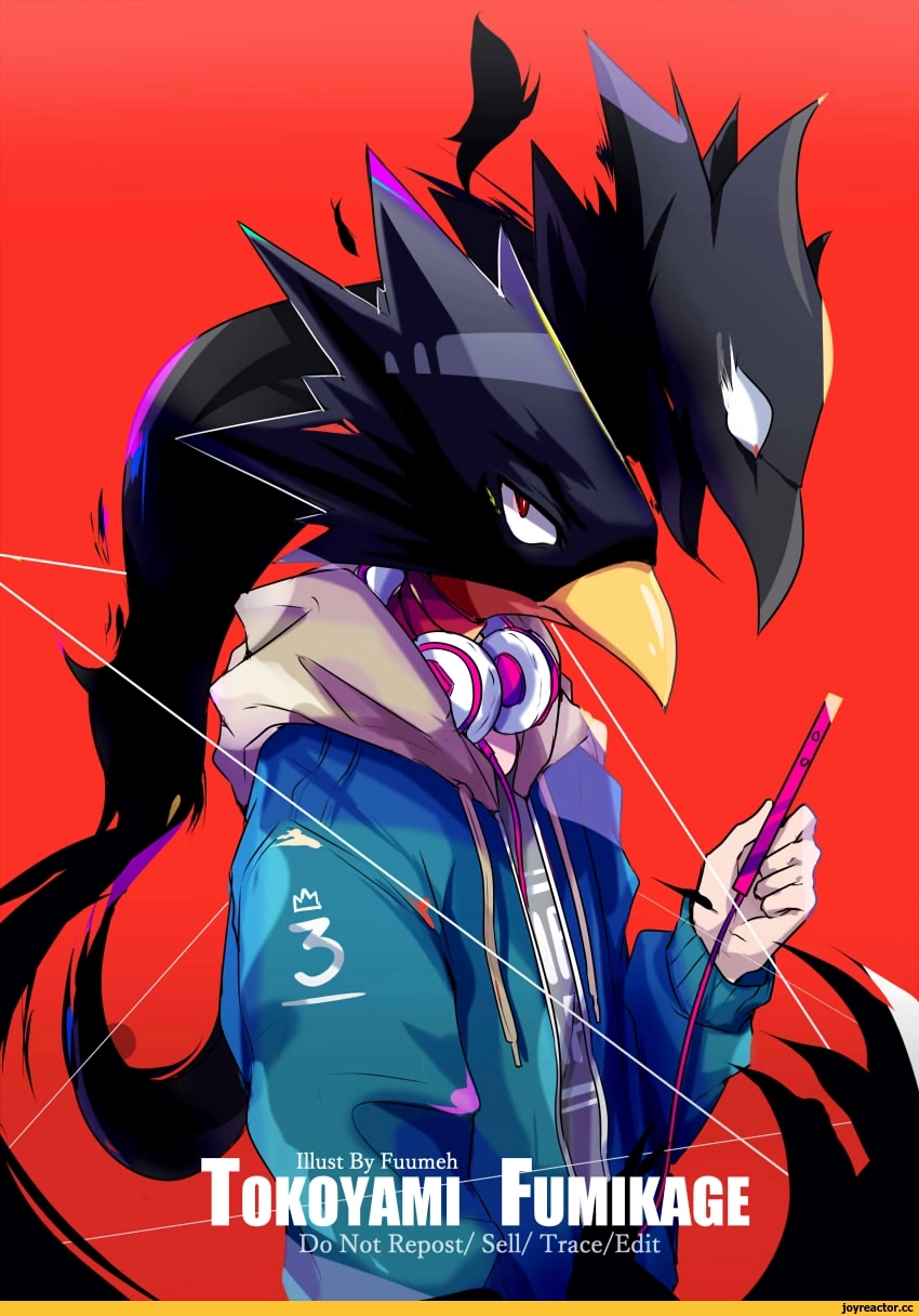 Fan tò mò gương mặt thật Fumikage Tokoyami Real Face