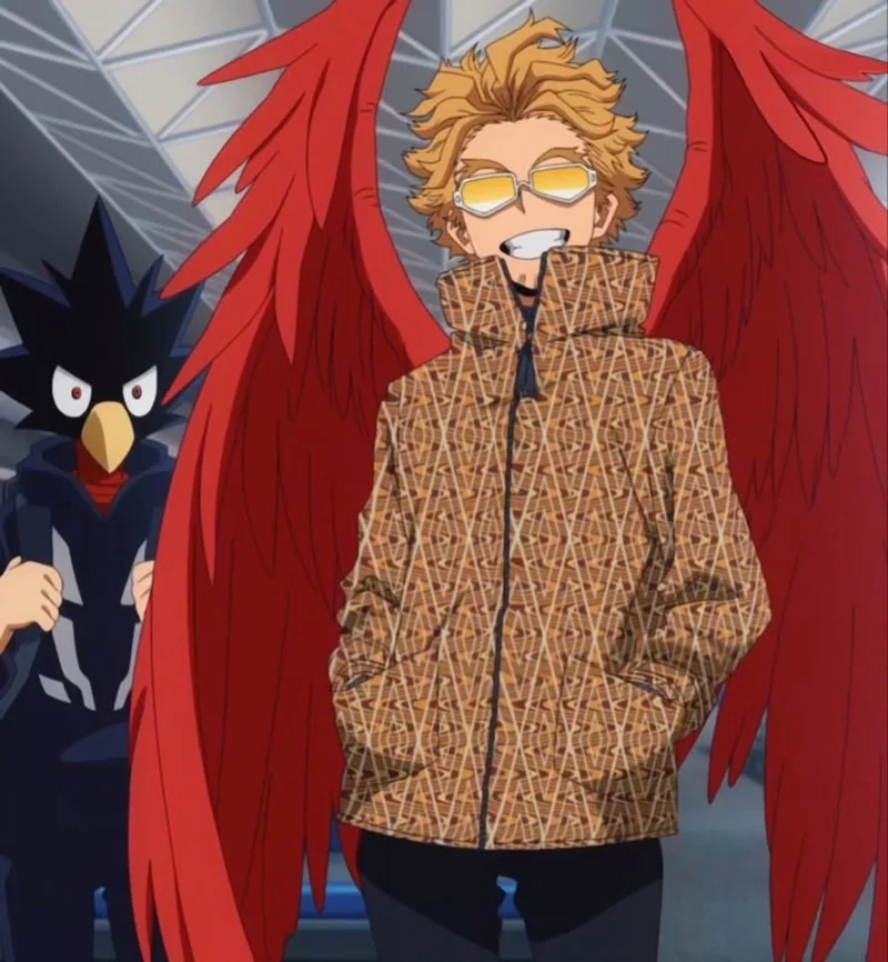 Sáng tạo fanart Fumikage Tokoyami X Hawks