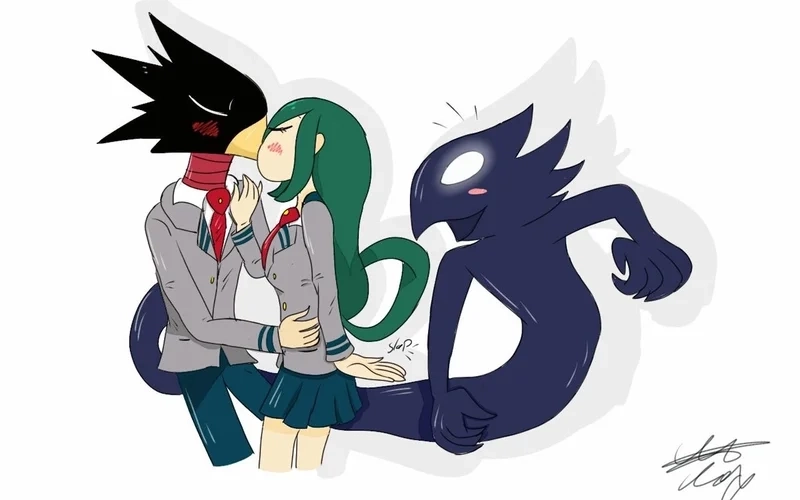 Tình cảm nhẹ nhàng Fumikage Tokoyami X Tsuyu Asui
