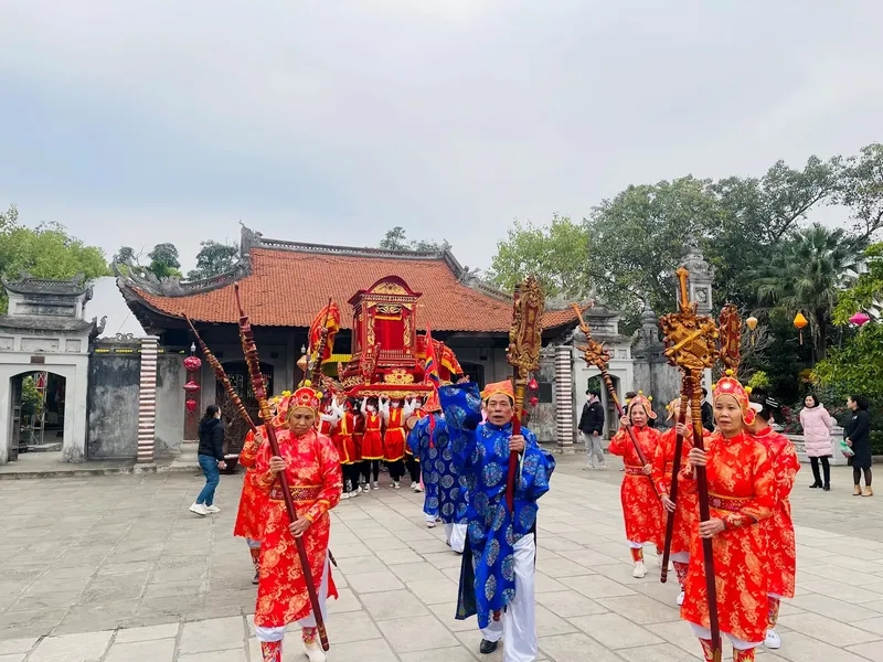 Trở về cội nguồn cùng không gian linh thiêng tại Đền Hai Bà Trưng Mê Linh