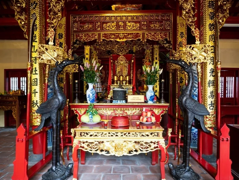 Hoa văn cổ xưa tạo nên vẻ đẹp riêng của Đền Nghè