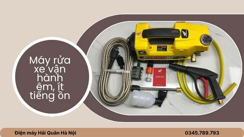 Chọn máy rửa xe thiết kế giảm ồn tích hợp