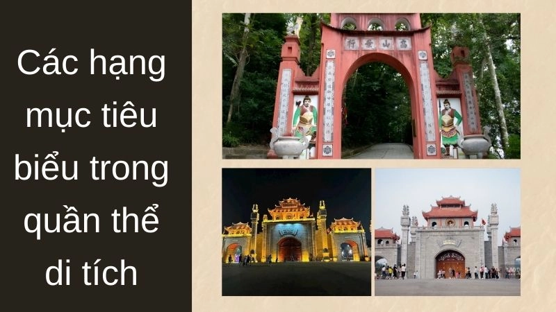 Các hạng mục tiêu biểu trong quần thể di tích