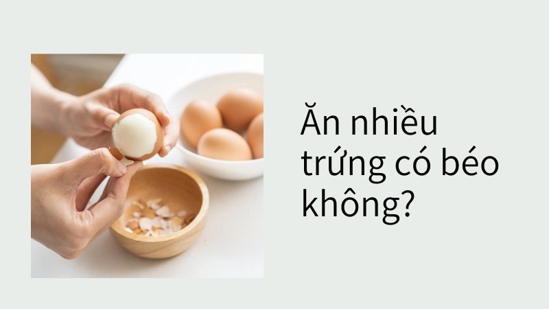 Ăn trứng nhiều có gây tăng cân không?