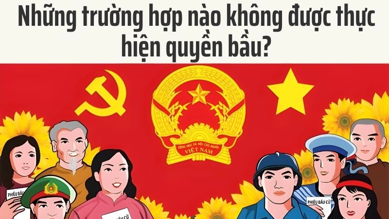 Những trường hợp nào không được thực hiện quyền bầu?