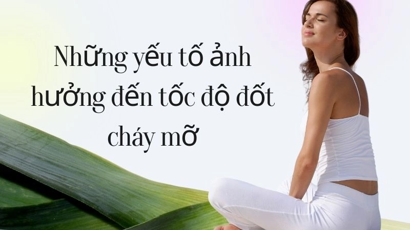 Những yếu tố ảnh hưởng đến tốc độ đốt cháy mỡ
