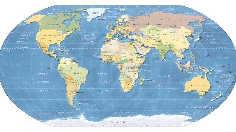 Phân bổ quốc gia theo các châu lục hiện nay