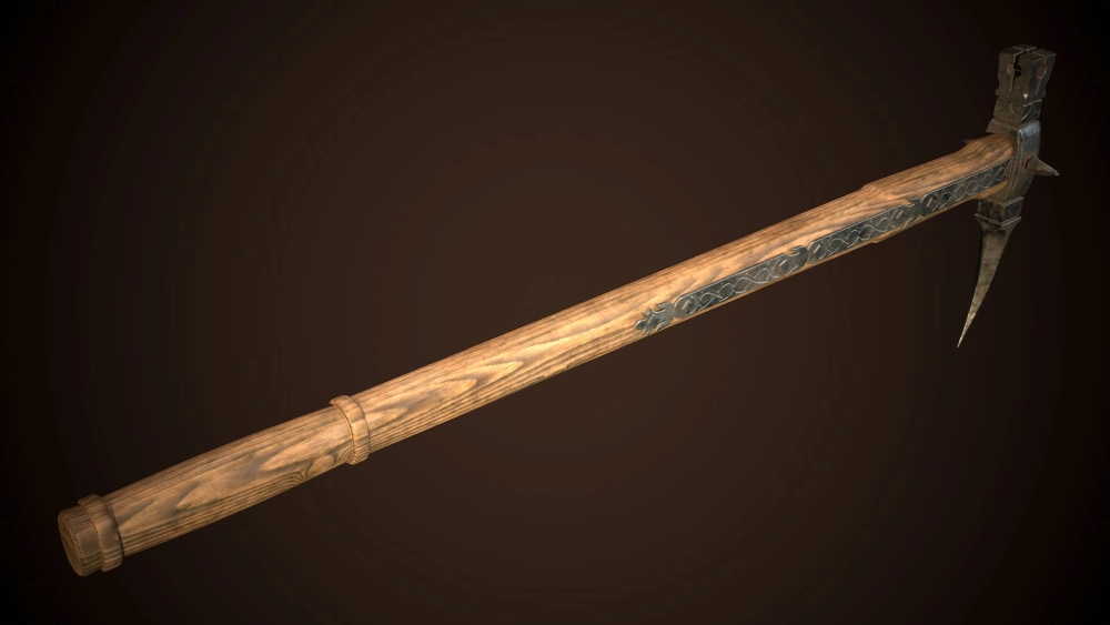 Búa chiến với một đầu nhọn dùng để xuyên thấu mũ sắt của hiệp sĩ.