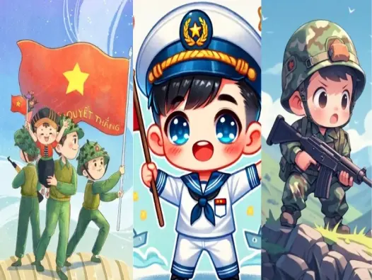 Tuyển chọn ảnh chú bộ đội chibi dễ thương khiến tim tan chảy