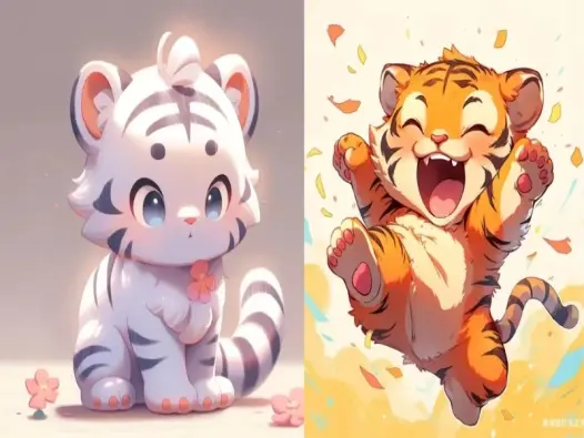 Những mẫu ảnh Hổ chibi ngộ nghĩnh khiến ai cũng mê