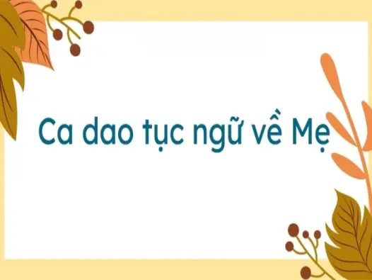 Top ca dao về mẹ đầy xúc động và giàu giá trị nhân văn