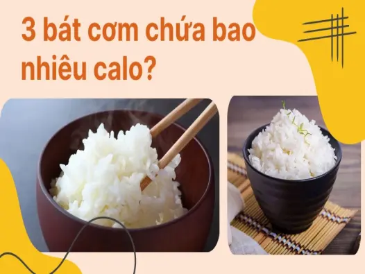 Calo trong 3 bát cơm- Bao nhiêu năng lượng cho cơ thể bạn?