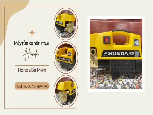 Cập nhật giá máy rửa xe Honda 2025 chính hãng tại Việt Nam