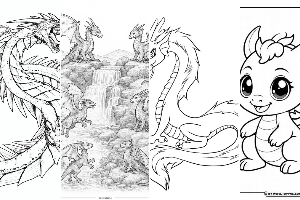 Tranh tô màu sinh vật huyền bí dragon và sự thật bị lãng quên