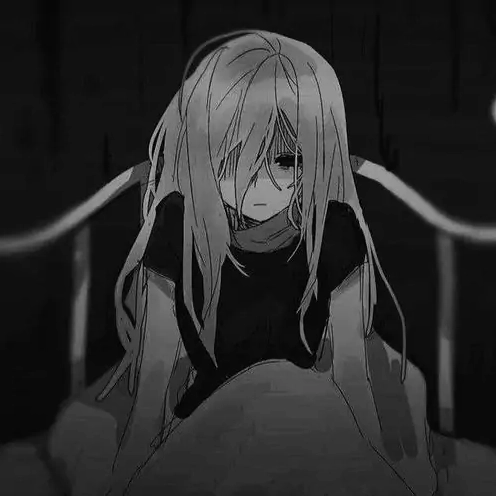 80+ Ảnh Sad Girl Avatar Anime Đen Trắng Đầy Cảm Xúc