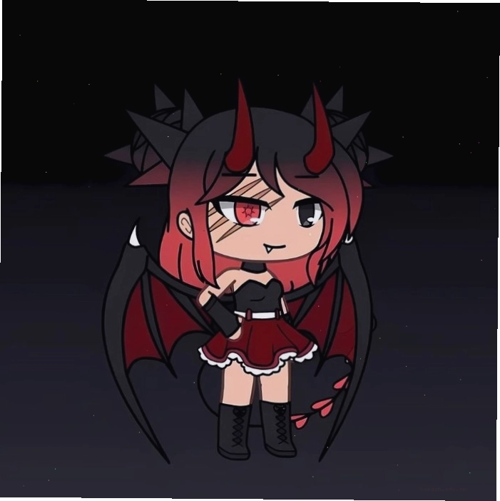 Ảnh ác quỷ anime chibi dễ thương, ngọt ngào