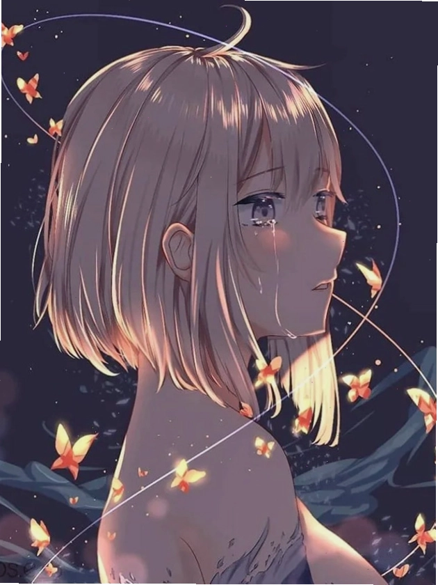 Ảnh anime khóc cười đầy tâm trạng và sâu sắc