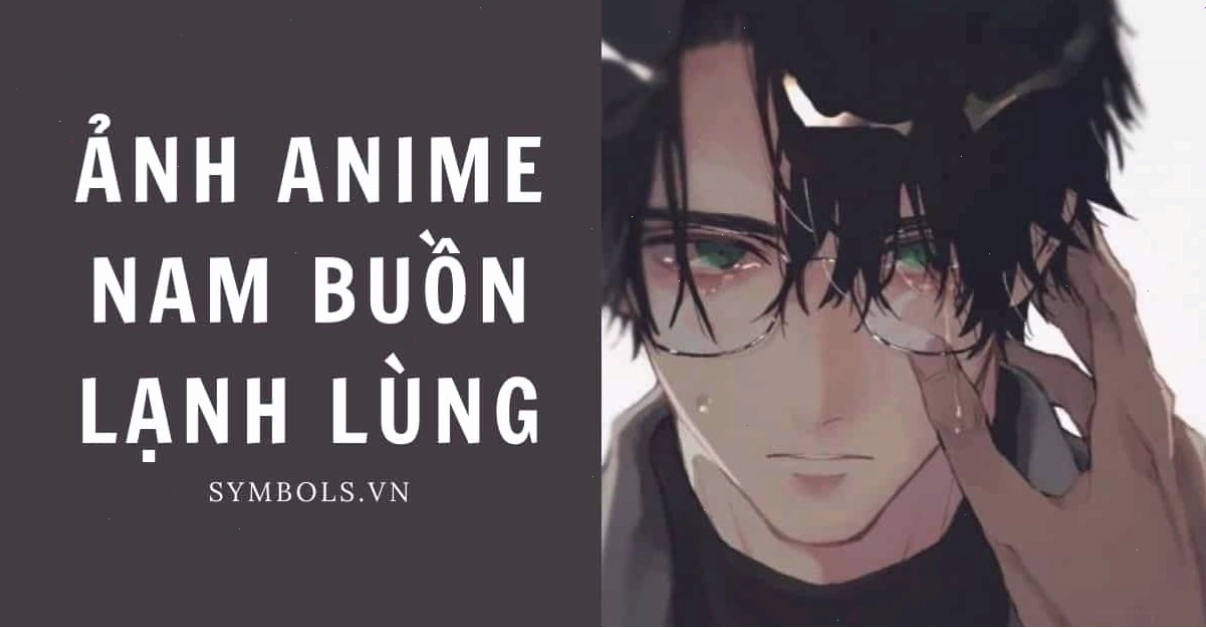 Ảnh anime nam buồn lạnh lùng, che giấu nỗi tâm tư sâu kín