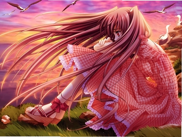 Ảnh anime nữ khóc buồn sáng tạo