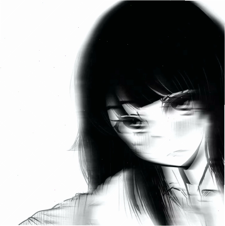 Ảnh avatar anime đen trắng đầy cảm xúc