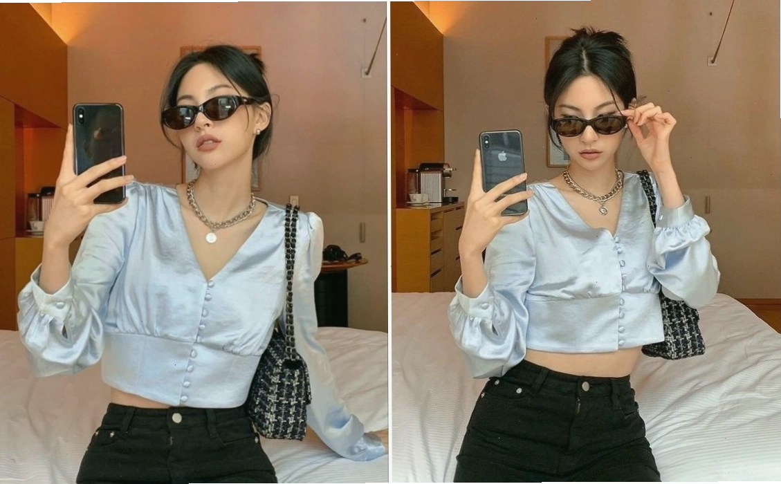 Ảnh chụp gương khách sạn với phong cách sang trọng
