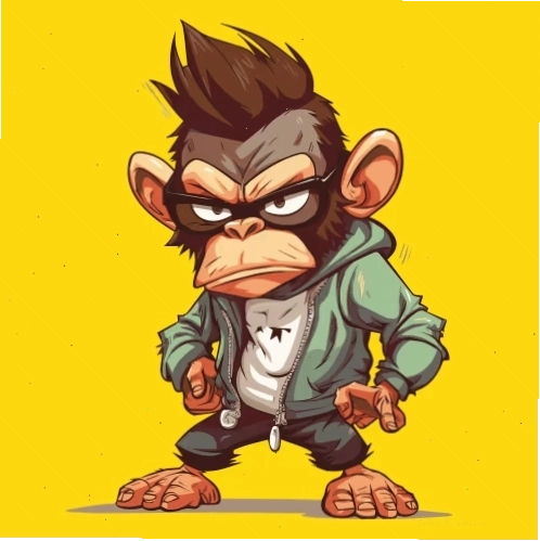 Ảnh cool avatar chú khỉ phong cách đường phố