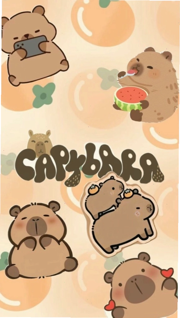 Ảnh đại diện hài hước Capybara lạc giữa vườn cam