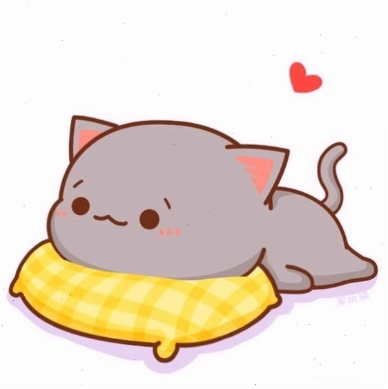 Ảnh đôi mèo anime ngộ nghĩnh được thiết kế độc đáo