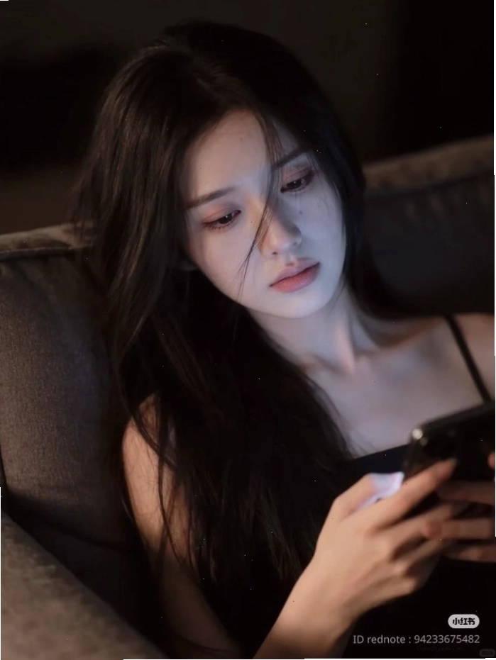 Ảnh gái xinh buồn với đôi mắt ngấn lệ thể hiện cảm xúc chân thật