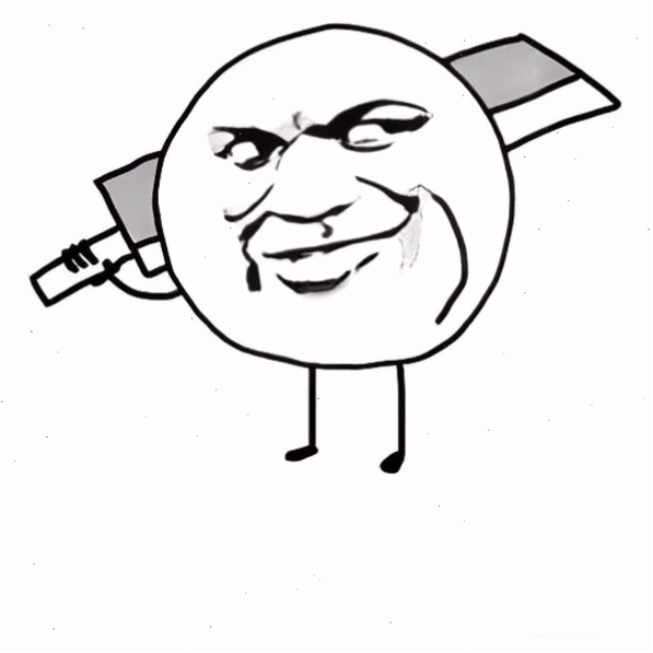Ảnh meme cầm dao