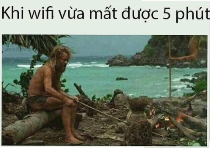 Ảnh meme người tối cổ minh họa việc bỏ lỡ các xu hướng trên mạng xã hội
