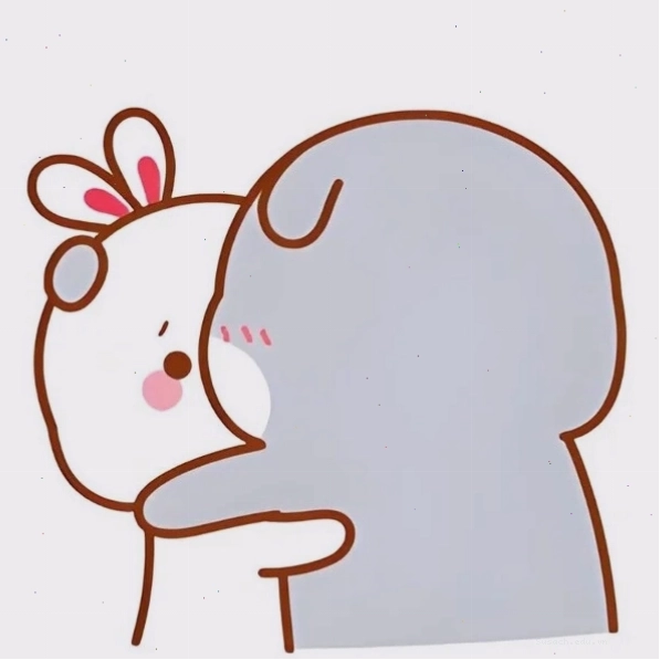Ảnh meme ôm cute đáng yêu với tông màu pastel