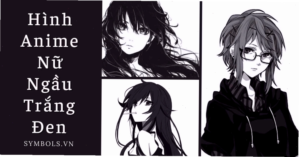 Ảnh sad girl avatar anime đen trắng với ánh mắt buồn sâu thẳm