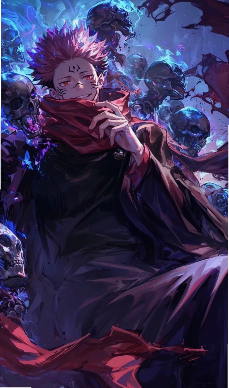 Ảnh Sukuna wallpaper 4k HD cận mặt