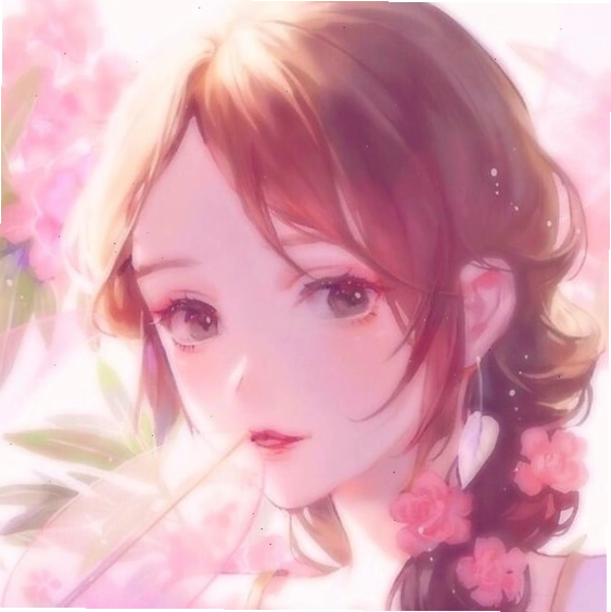 Anime girl tóc hồng dễ thương