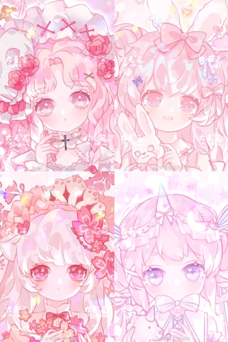 Anime nhân vật nam màu hồng dễ thương