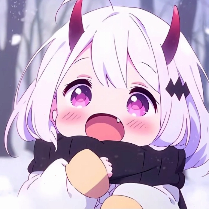 Avatar ác quỷ anime chibi dễ thương, biểu cảm vui nhộn
