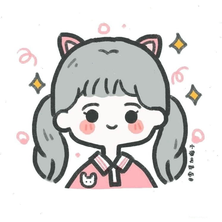 Avatar anime màu hồng dễ thương với phong cách mơ màng
