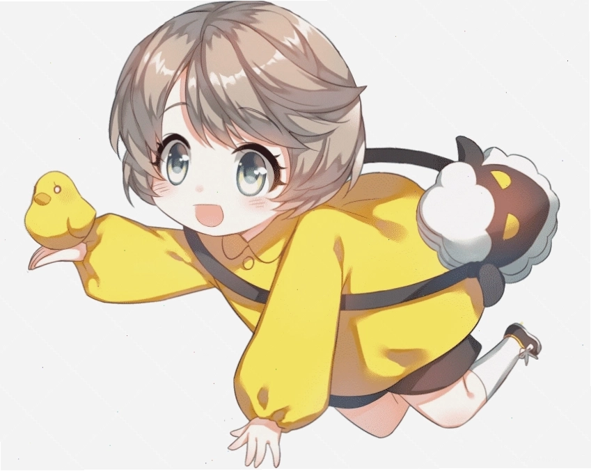 Avatar anime màu vàng chibi dễ thương