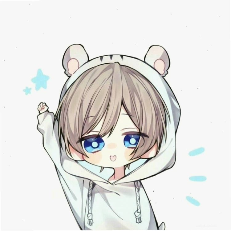 Avatar anime nam cute với biểu cảm ngộ nghĩnh