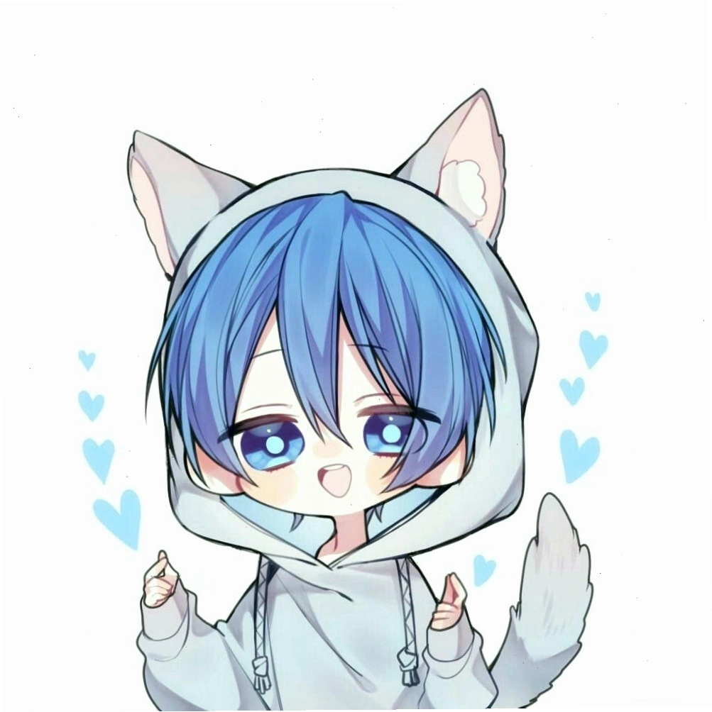 Avatar anime nam tóc đen đơn giản và nam tính