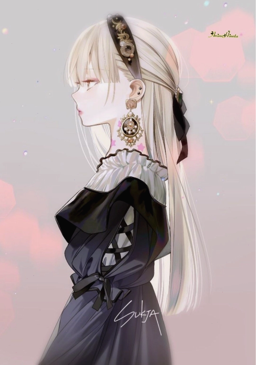 Avatar anime nữ lạnh lùng với nụ cười nửa miệng đầy tự tin