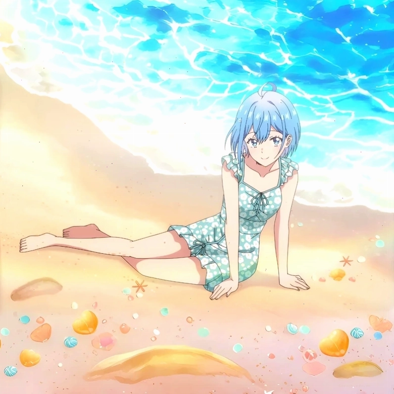 Avatar anime nữ phát sáng trắng đen độc đáo