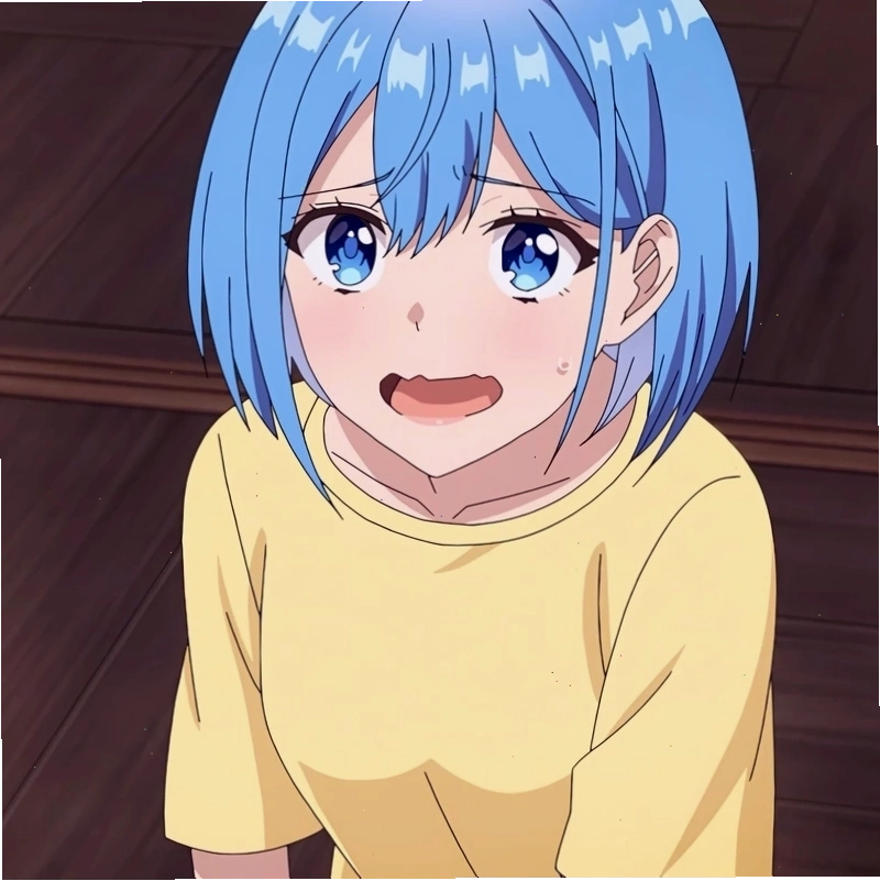 Avatar anime nữ phát sáng với nét buồn man mác